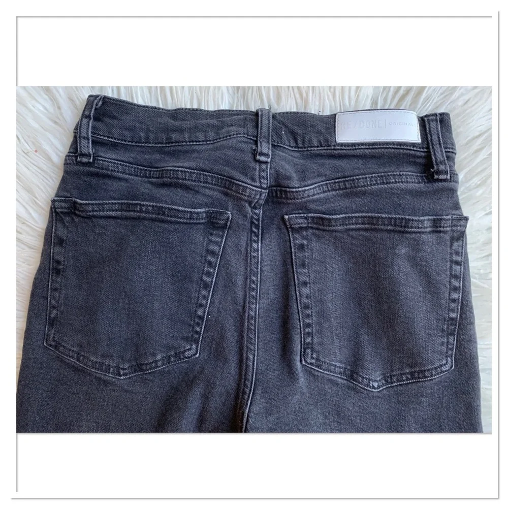 RE/DONE 70’s Stove Pipe Straight Leg Jeans Black Size 28